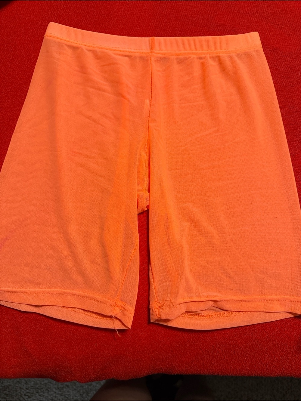 Woman’s Orange Performance Bike Shorts - Lightweight Activewear